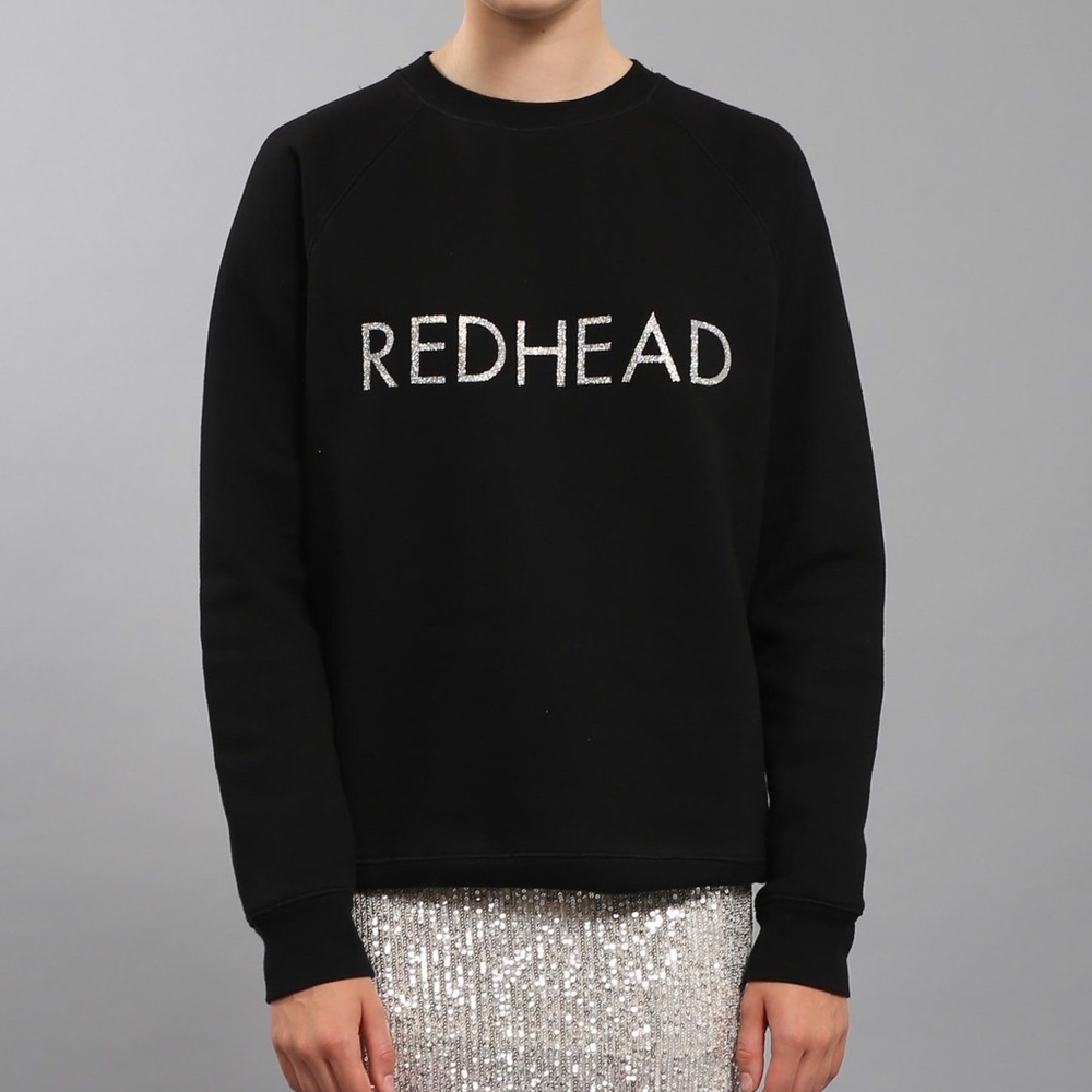 Brunette the Label Redhead Glitter Sweatshirt